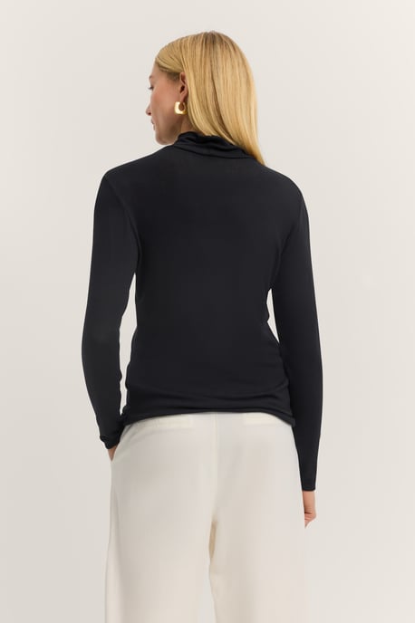 Bugatti Damen Rollkragen Shirt in einem Modal-Mix - Image 2