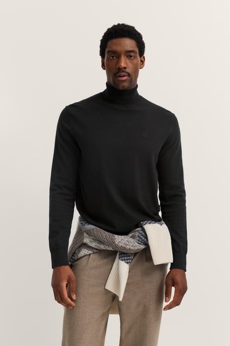 Bugatti Herren Rollkragen Pullover aus Baumwolle-Kaschmir - Image 1