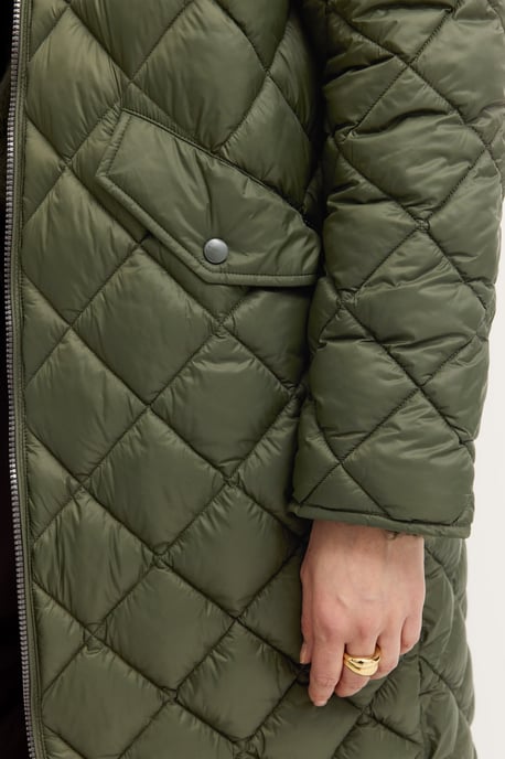 Bugatti Damen Parka met ruitvormig stiksel en collegekraag - Image 5