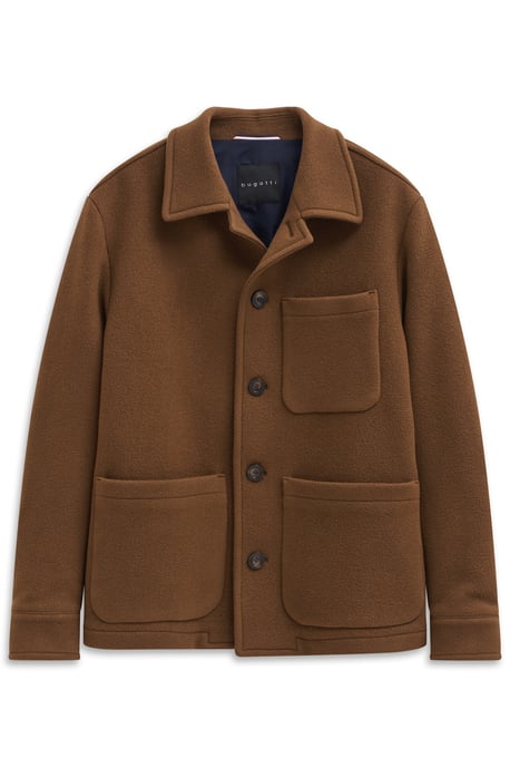 Bugatti Herren Overshirt met omslagkraag en knoopsluiting - Image 3