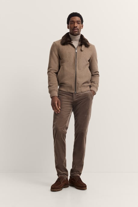 Bugatti Herren Wollen blouson met afneembare kraag van imitatiebont - Image 4