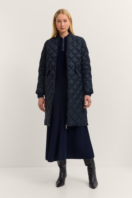 Bugatti Damen Parka met ruitvormig stiksel en collegekraag - Image 4