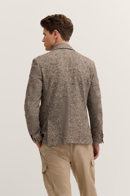 Bugatti Herren Reverskraag Jersey met stretch en klein dessin - Image 2