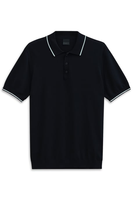 Bugatti Herren Gebreide polo met korte mouwen aangenaam zacht en tijdloos ontwerp - Image 3