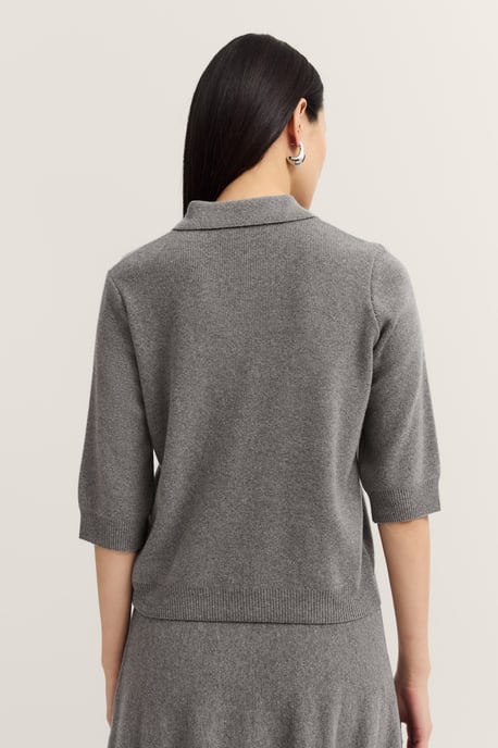 Bugatti Damen Strick Polo kurzarm mit Reißverschluss & Hemdkragen - Image 2