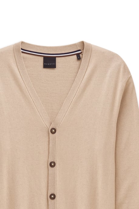 Bugatti Herren Cardigan mit V-Ausschnitt aus Baumwolle-Kaschmir - Image 5
