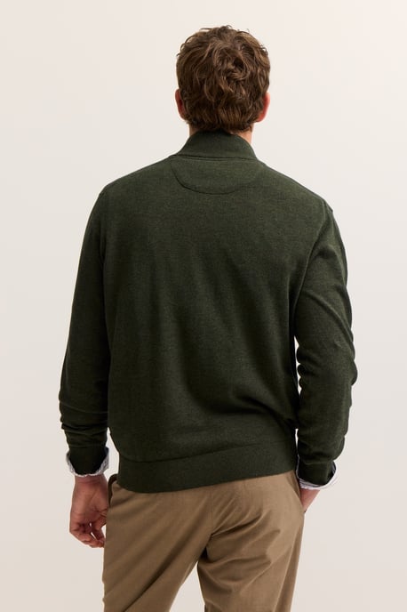 Bugatti Herren Strickjacke aus Baumwolle mit Stehkragen - Image 2