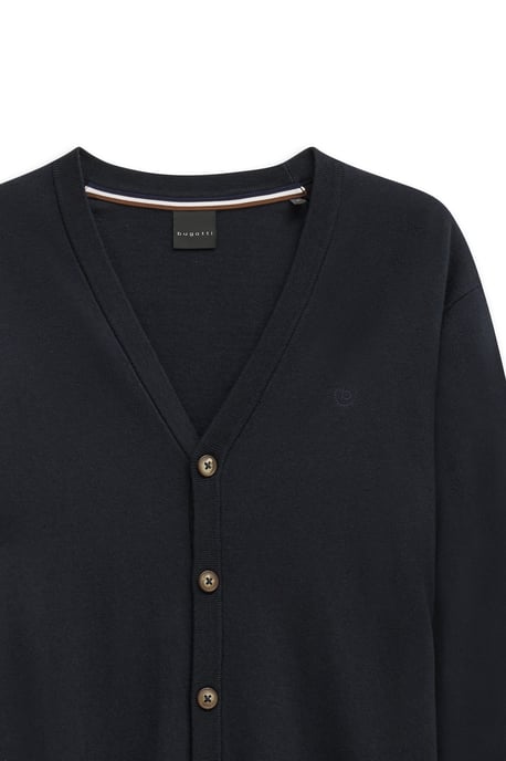 Bugatti Herren Cardigan mit V-Ausschnitt aus Baumwolle-Kaschmir - Image 5