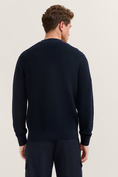 Bugatti Herren Cardigan mit V-Ausschnitt und Ripp-Struktur - Image 2