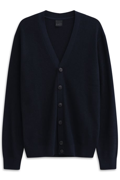 Bugatti Herren Cardigan mit V-Ausschnitt und Ripp-Struktur - Image 3