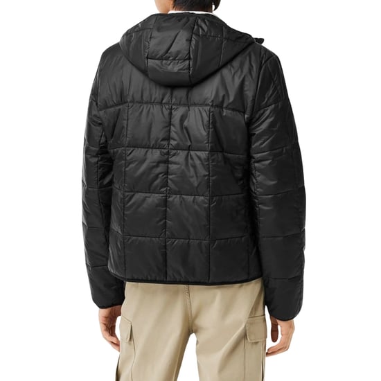 Lacoste Waterproof Logo Hooded Black Puffer Jacket - Image 5