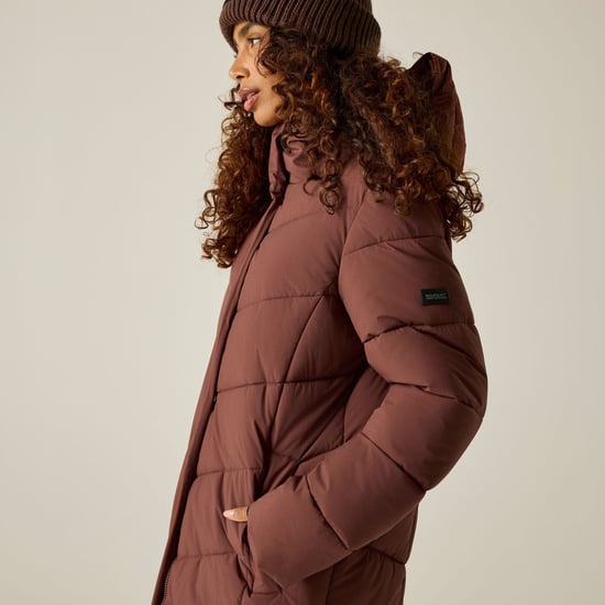 Regatta Womens/Ladies Eloria Long Length Padded Jacket (Dark Cherry) - Image 5