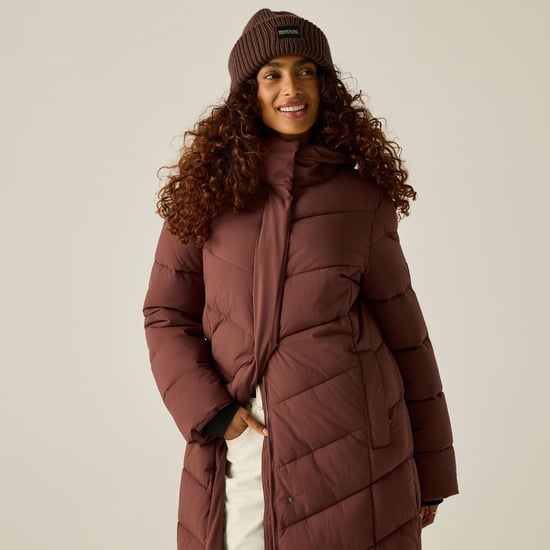 Regatta Womens/Ladies Eloria Long Length Padded Jacket (Dark Cherry) - Image 6