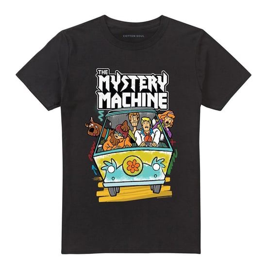Scooby Doo Unisex Volwassenen T-shirt De Mysteriemachine (Zwart) - Image 2