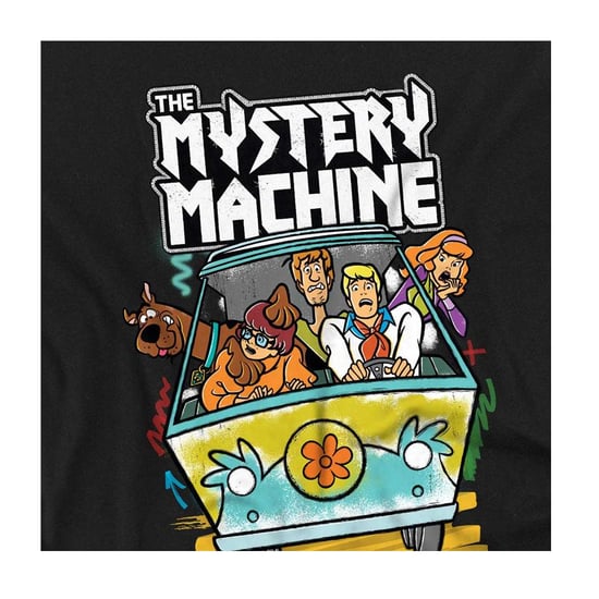 Scooby Doo Unisex Volwassenen T-shirt De Mysteriemachine (Zwart) - Image 4
