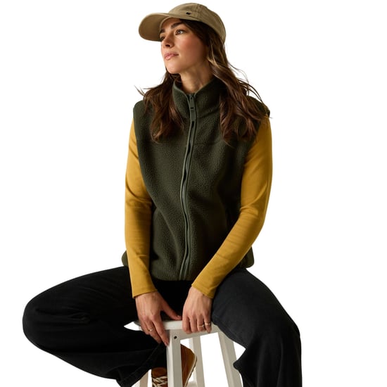 Regatta Womens/Ladies Frankie Borg Body Warmer (Dark Khaki) - Image 4