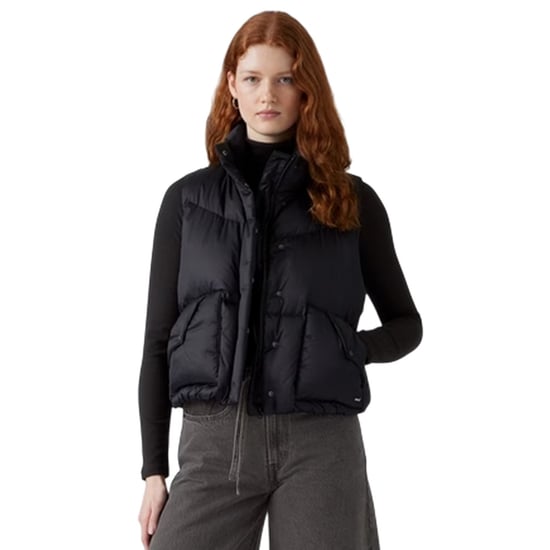 Levis Womens/Ladies Western Bubble Gilet (Black) - Image 2