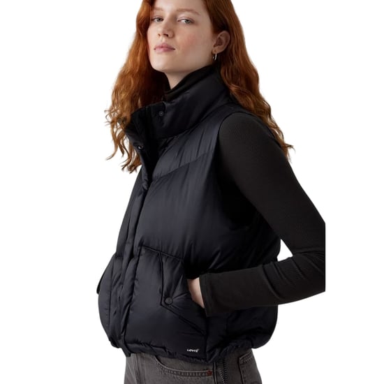 Levis Womens/Ladies Western Bubble Gilet (Black) - Image 4