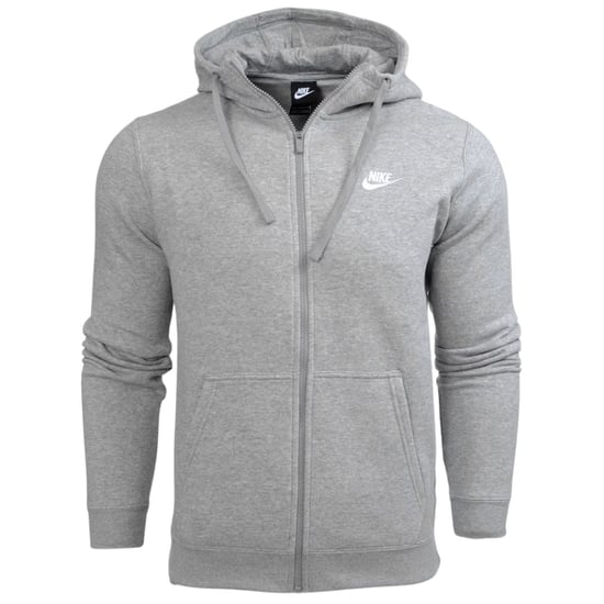 Nike Club Fleece Pullover Full Zip Grey Hoodie - Image 1