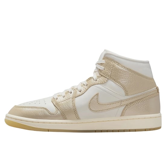 Nike Air Jordan 1 Mid Se Metallic Team Gold Sneakers - Image 2