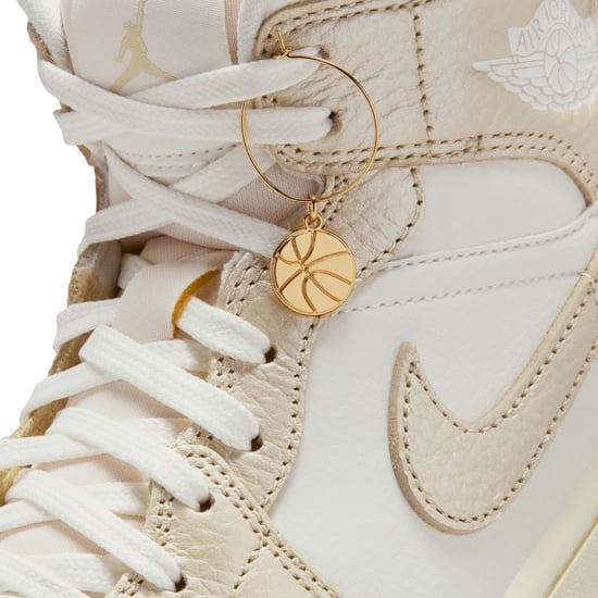 Nike Air Jordan 1 Mid Se Metallic Team Gold Sneakers - Image 3