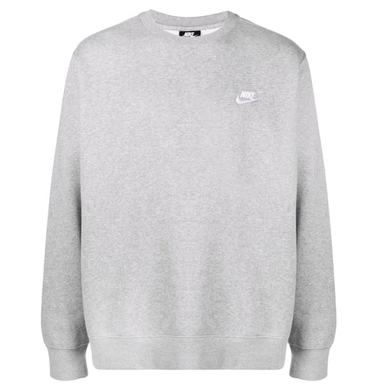 Nike Logo Crewneck Grey Sweater - Image 1