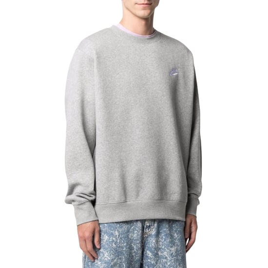 Nike Logo Crewneck Grey Sweater - Image 2