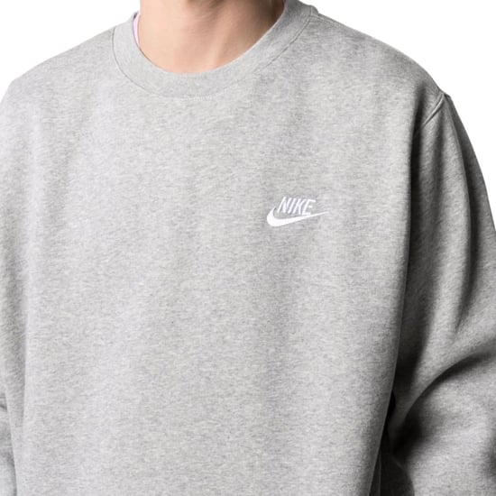 Nike Logo Crewneck Grey Sweater - Image 4