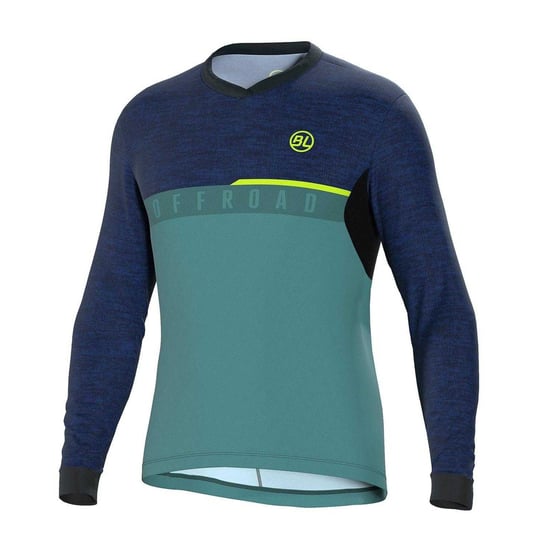 Bicycle Line Fietsshirt voor heren met Agordo-logo (Navy/Teal) - Image 1