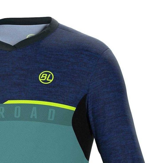 Bicycle Line Fietsshirt voor heren met Agordo-logo (Navy/Teal) - Image 3