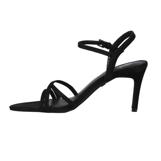 Biba Leren sandalen met naaldhak voor dames (Zwart) - Image 2