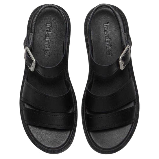 Timberland Womens/Ladies Leather Flat Gladiator Sandals (Black) - Image 3
