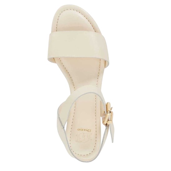Dune London Womens/Ladies Leather Platform Sandals (Ecru) - Image 3