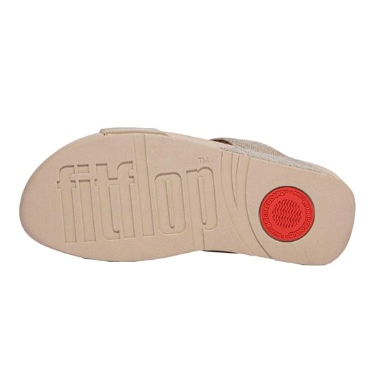 FitFlop Womens/Ladies Glitz Double Strap Slides (Rose Gold) - Image 4