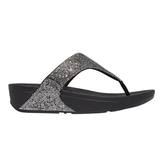 Fit Flop Lulu Glitterball-sandalen met teenband en sleehak voor dames (Zilver) - Image 1