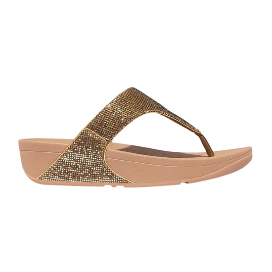 Fit Flop Lulu Glitterball-sandalen met teenband en sleehak voor dames (Goud) - Image 1