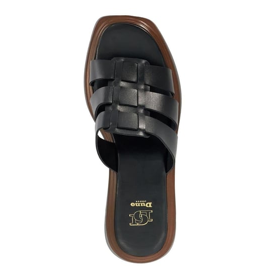 Dune London Womens/Ladies Latelys Leather Platform Sandals (Black) - Image 3