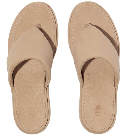 Fit Flop Womens/Ladies Denim Wedge Sandals (Beige) - Image 3