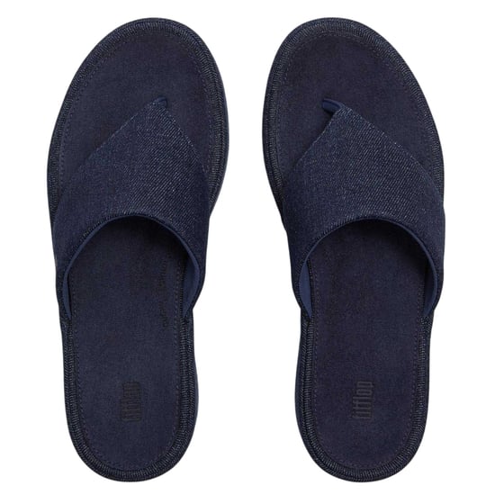 Fit Flop Womens/Ladies Denim Wedge Sandals (Dark Denim) - Image 3