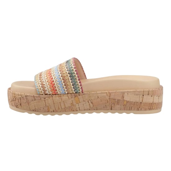 Rocket Dog Dames Faye Alti Raffia Suede Sandalen (Multikleur) - Image 3