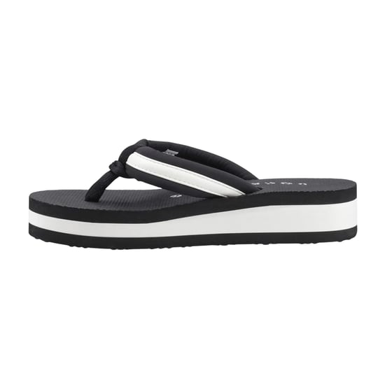 Rocket Dog Dames Monica Nylon Teenslippers (Zwart/Off White) - Image 2
