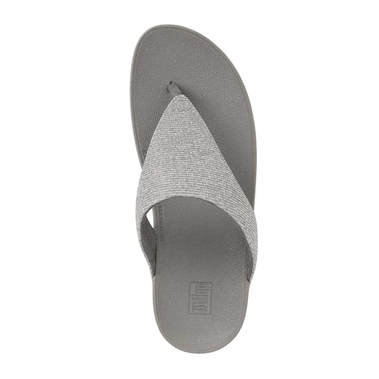 FitFlop Womens/Ladies Lottie Glitzy Thong Strap Sandals (Gunmetal) - Image 3