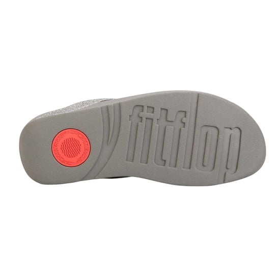 FitFlop Womens/Ladies Lottie Glitzy Thong Strap Sandals (Gunmetal) - Image 4