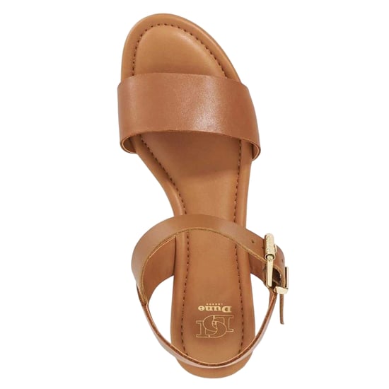 Dune London Womens/Ladies Leather Platform Sandals (Tan) - Image 3
