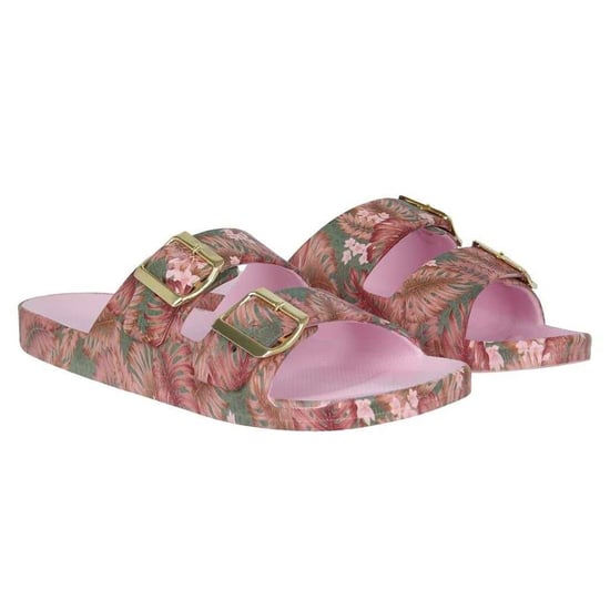 Biba Biba-slippers met dubbele bandjes voor dames (Roze/Groen) - Image 5