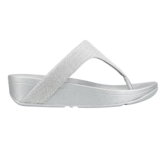 FitFlop Womens/Ladies Lottie Glitzy Thong Strap Sandals (Silver) - Image 1