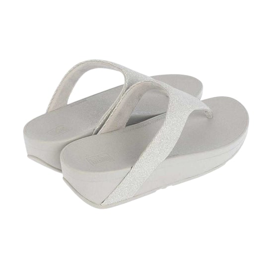 FitFlop Womens/Ladies Lottie Glitzy Thong Strap Sandals (Silver) - Image 2
