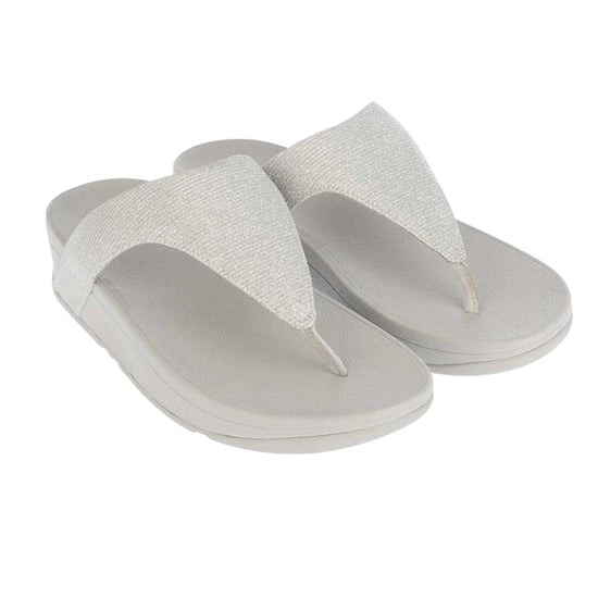 FitFlop Womens/Ladies Lottie Glitzy Thong Strap Sandals (Silver) - Image 4