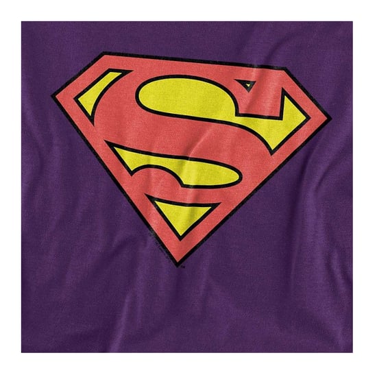 Superman Unisex Klassiek logo voor volwassenen T-Shirt (Paars) - Image 3