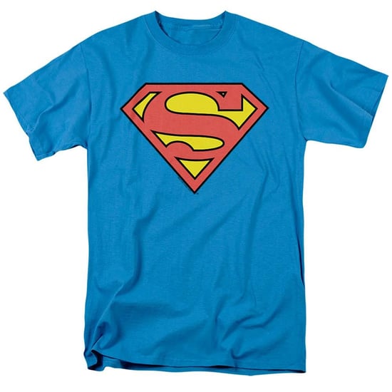 Superman Unisex Klassiek logo voor volwassenen T-Shirt (Turquoise) - Image 1